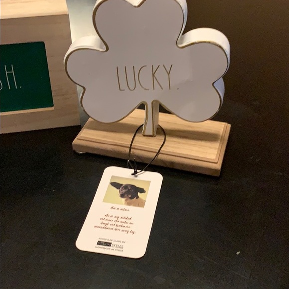 2 Rae Dunn items.   St Patrick’s day wooden box - Picture 3 of 6